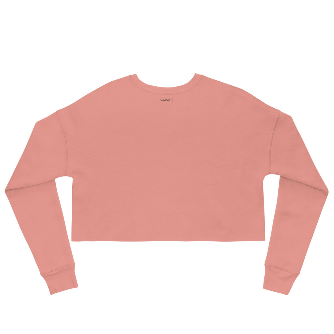 Crop top Rose O'Cœur brodé ( Sourire complice , Bonheur Simple ) - O'coeur Shop 