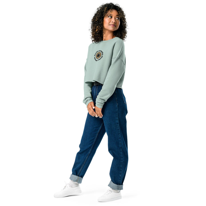 Crop top Vert Brodé O'Cœur  ( Sourire complice , Bonheur Simple V2 ) - O'coeur Shop 