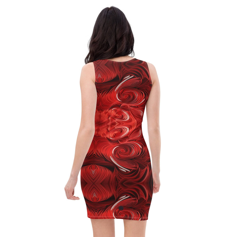 Robe moulante O'coeur " RedFlower " - O'coeur Shop