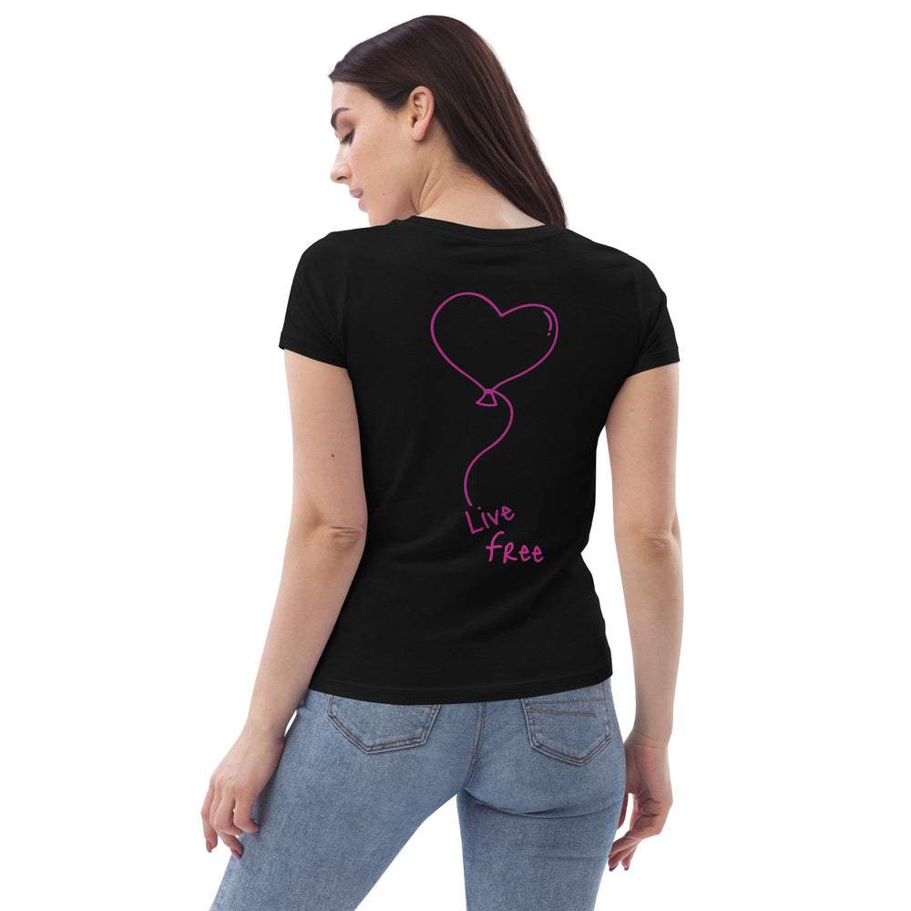 T-shirt moulant O'coeur brodé " Live free " - O'coeur ShopTee shirt