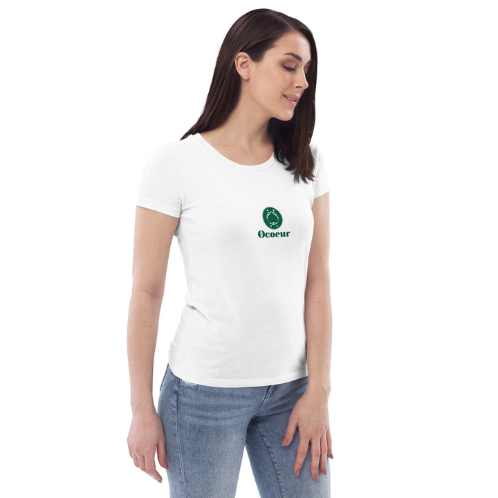 T-shirt moulant O'coeur Brodé " Nuance Pistache " - O'coeur ShopTee shirt