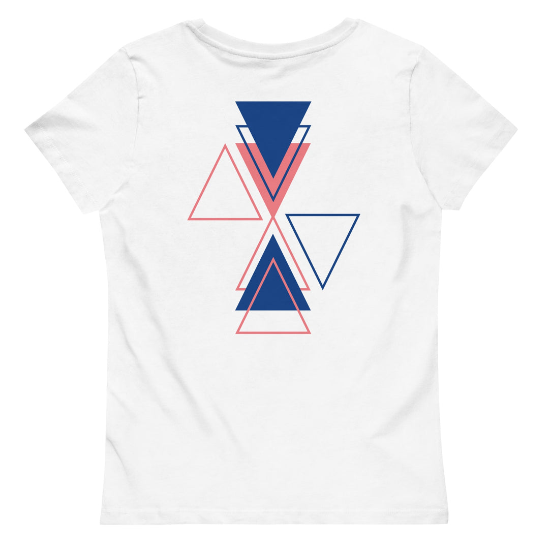 T-shirt moulant O'coeur brodé " Triangle Bleu " - O'coeur ShopTee shirt