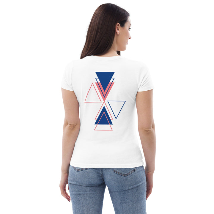 T-shirt moulant O'coeur brodé " Triangle Bleu " - O'coeur ShopTee shirt