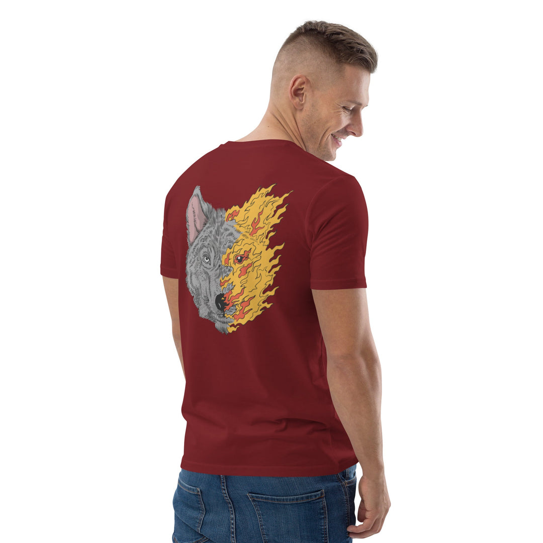 T-shirt unisexe O'coeur brodé " Le Loup de Feu " - O'coeur ShopTee shirt