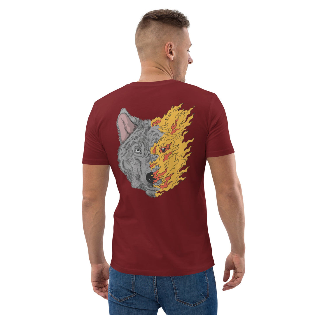 T-shirt unisexe O'coeur brodé " Le Loup de Feu " - O'coeur ShopTee shirt