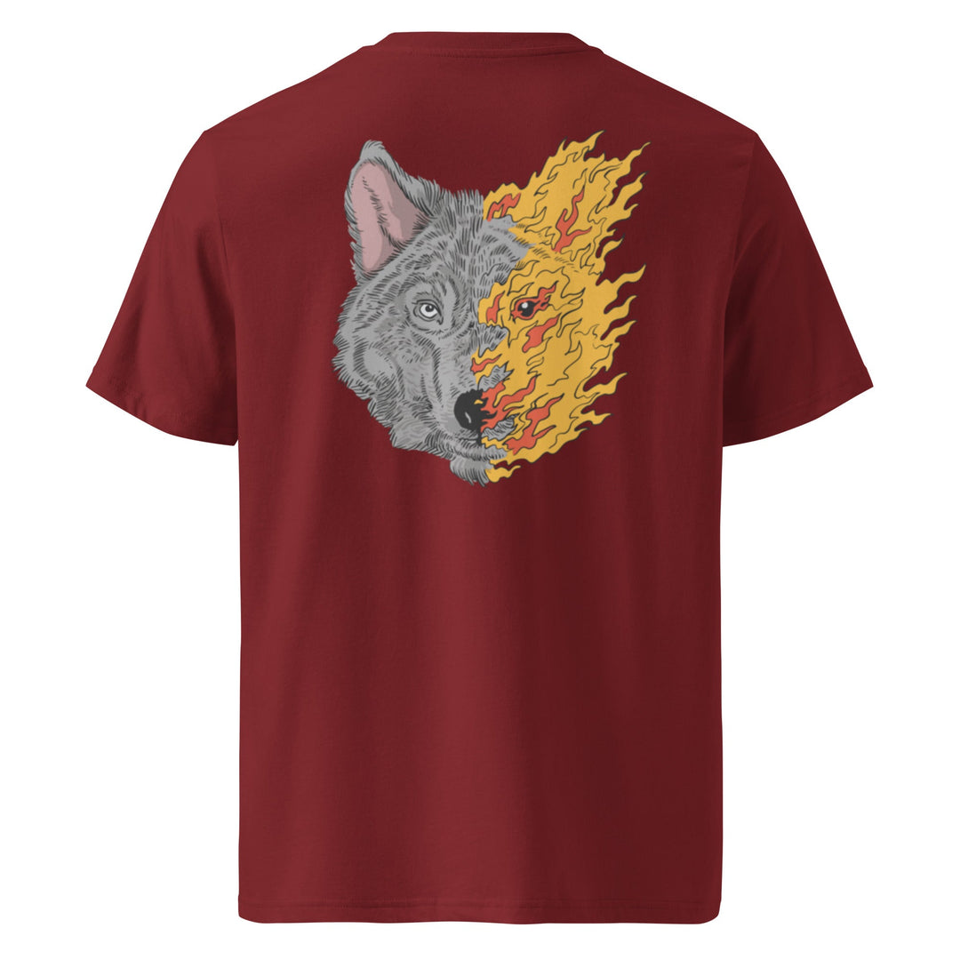 T-shirt unisexe O'coeur brodé " Le Loup de Feu " - O'coeur ShopTee shirt