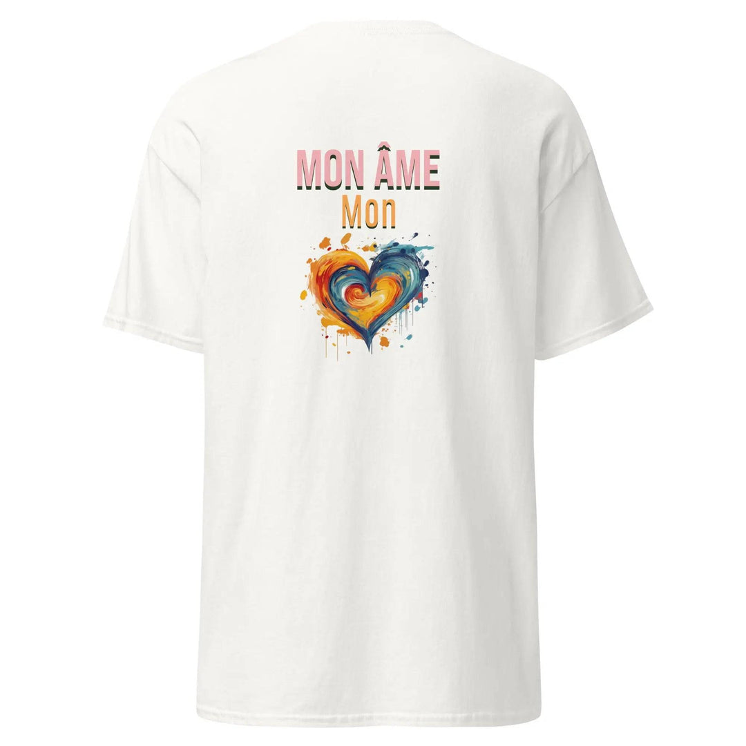 T-shirt unisexe O'coeur Brodé 'Mon Âme Mon Cœur' - O'coeur ShopTee shirt